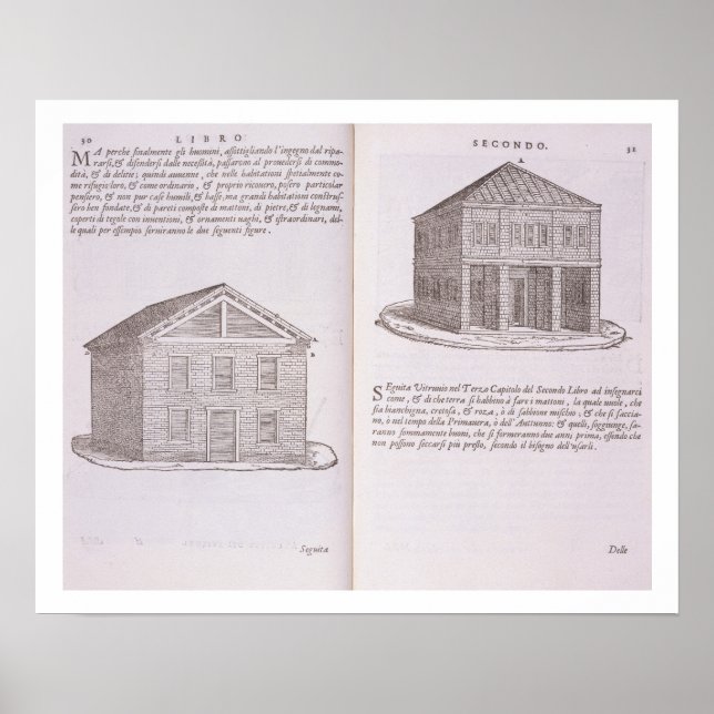 Pôster Desenvolvimento da habitação, de "Della Architettu (Frente)