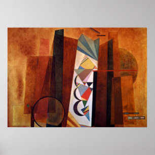 Poster Desenvolvimento de Kandinsky em trabalhos de arte