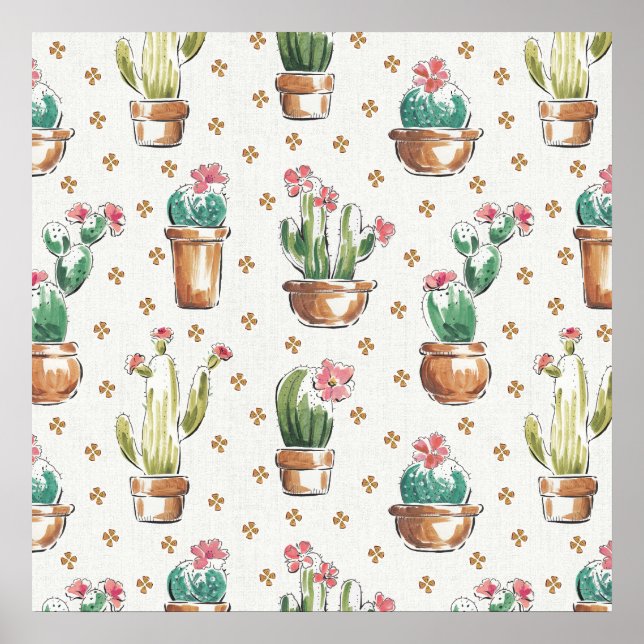 Poster Desert Bloom Step | Blossom Pattern (Frente)
