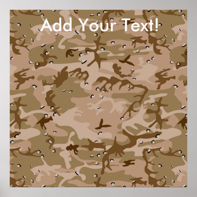 Pôster Desert Camo (Frente)