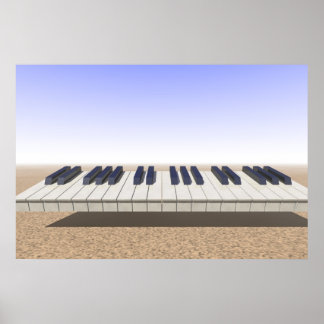 Pôster Desert Keyboard
