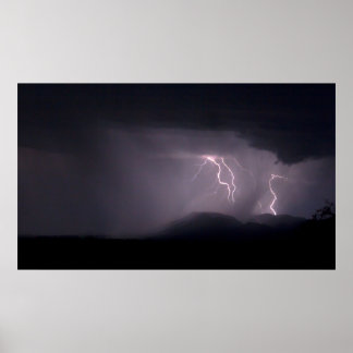 Poster Desert Lightning