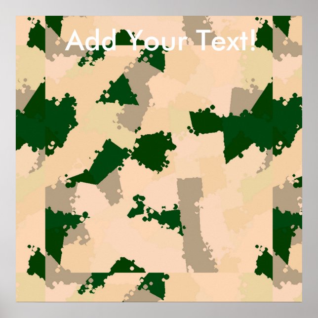 Pôster Desert Oasis Camo (Frente)