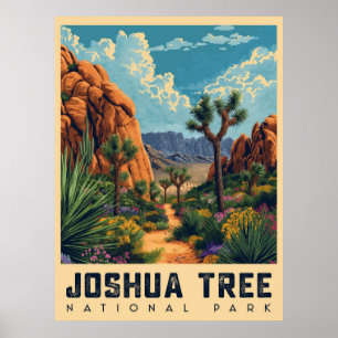 Poster Desert Oasis: Parque Nacional Joshua Tree