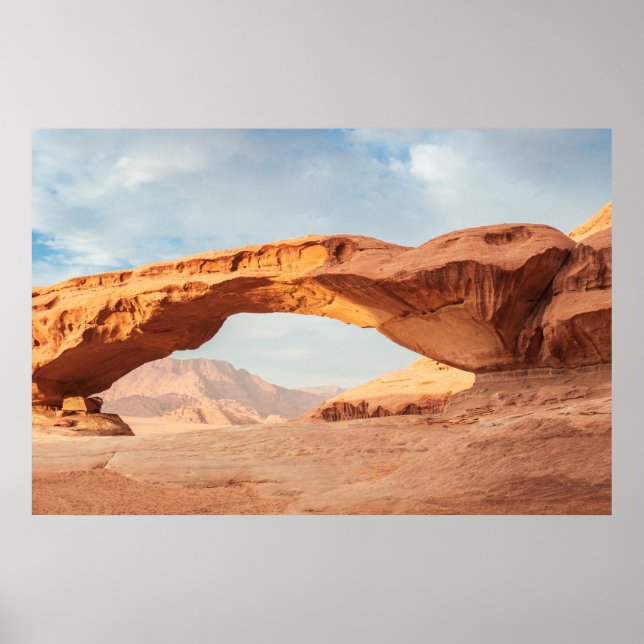 Poster Desert Sand Stone Wadi Rum Jordan (Frente)
