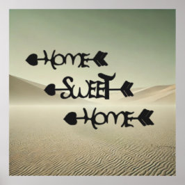 Poster Desert Serenity – Home Sweet Home in the Sand Dune