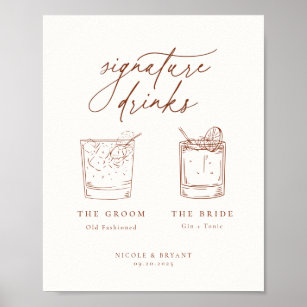 Poster Desert Sienna Signature Drinks