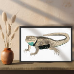 Poster Desert Spiny Lizard Art Réptil Nature<br><div class="desc">Decorre seu espaço com este desenho fofo de um lagarto. Faz um presente excelente! Você pode personalizá-lo e adicionar texto também. Procure em meu compro muito mais itens correspondentes e outros designs!</div>