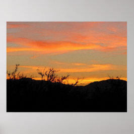 Poster Desert Sunrise
