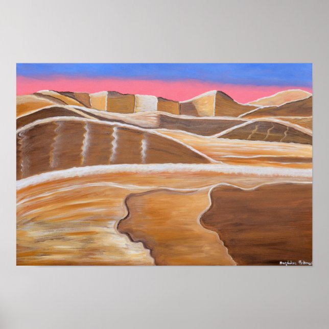 Poster Deserto da Arábia Saudita (Frente)