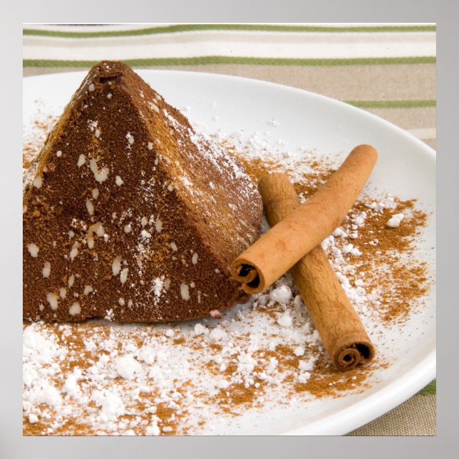 Poster Deserto de Bolo de Chocolate Cinnamoro (Frente)