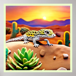 Poster Deserto De Gecko Em Destino