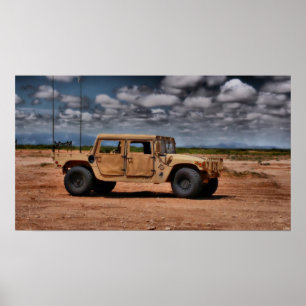 Poster Deserto Humvee