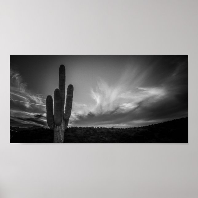 Poster deserto negro (Frente)