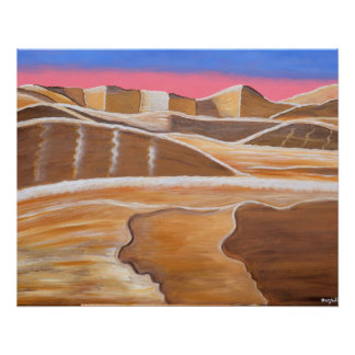 Pôster Deserto Saudita da Arábia