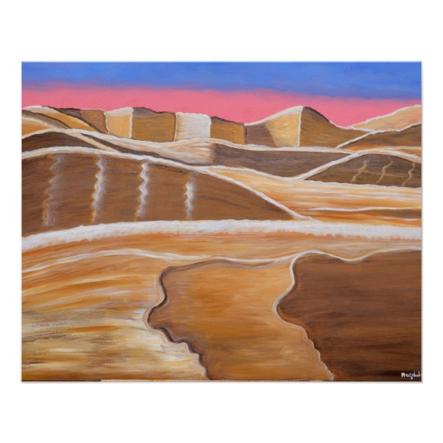 Pôster Deserto Saudita da Arábia (Frente)