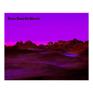 Pôster Deserto Silencioso Noite