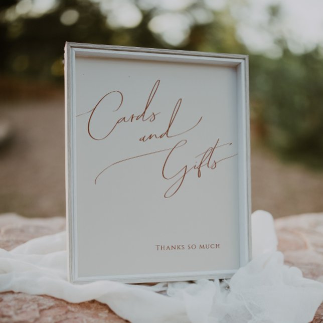 Poster Deserto Whimsic | Cartões de bege e Sinal de prese (Criador carregado)