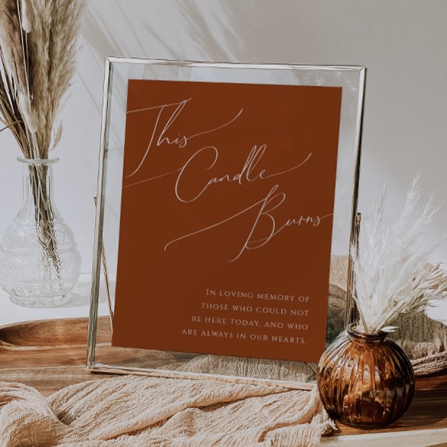 Poster Deserto Whimsic | Terracotta Esta Vela Queima (Criador carregado)