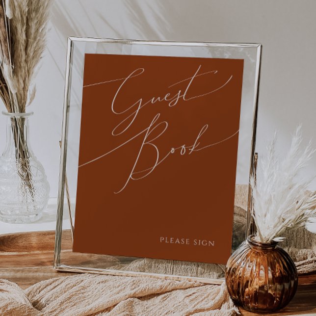 Poster Deserto Whimsic | Terracotta - Sinal do livro conv (Criador carregado)