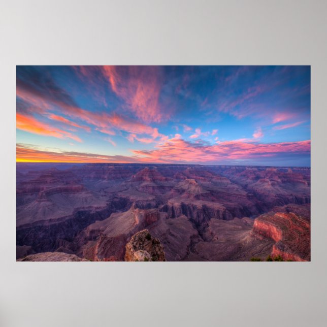 Poster Desertos | Arizona de Grand Canyon em Hopi Point (Frente)