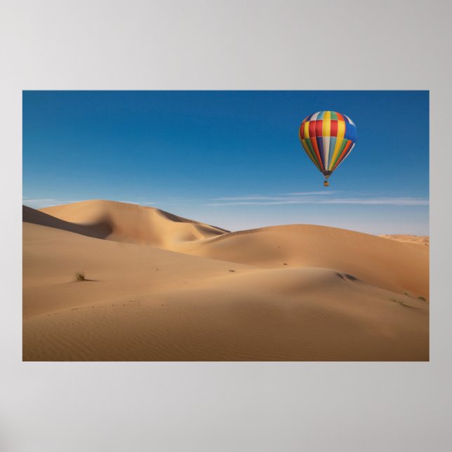 Poster Desertos | Sand Dunes no Deserto de Dubai (Frente)