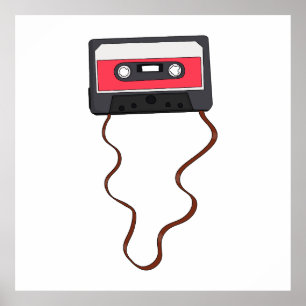 Poster Desferida a fita cassete Mixtape Retroativa