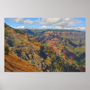 Poster Desfiladeiro de Waimea, Kauai, Havaí