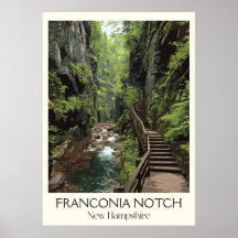 Desfiladeiro Franconia Notch New Hampshire