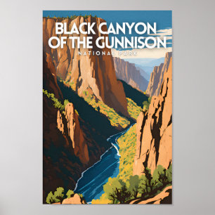 Poster Desfiladeiro Negro da Viagem Tradicional de Gunnis