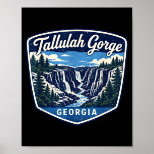 Poster Desfiladeiro Tallulah Geórgia cachoeira parque nac