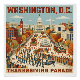 Pôster Desfile de Ação de Graças de Washington, D.C.