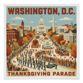 Pôster Desfile de Ação de Graças de Washington, D.C.