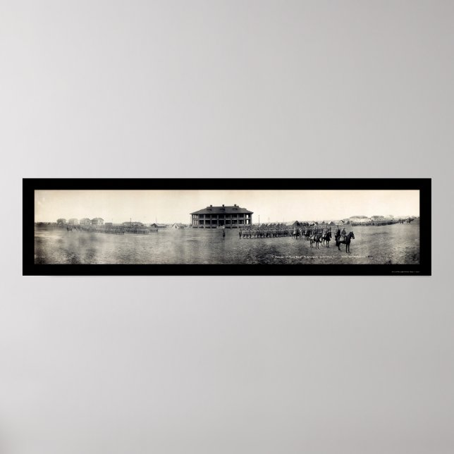 Poster Desfile do Exército Galveston 1911 (Frente)