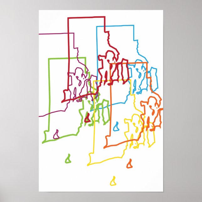 Pôster desfoque do orgulho da ilha (Frente)