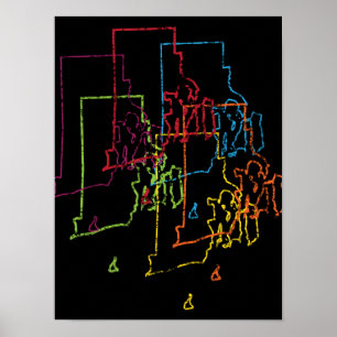 Poster desfoque do orgulho da ilha