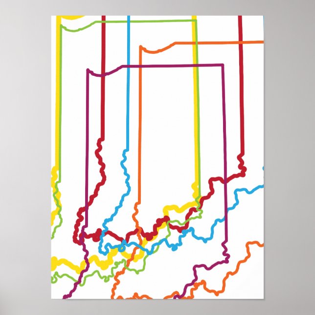 Pôster desfoque do orgulho da índia (Frente)