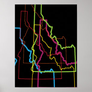 Pôster desfoque do orgulho do idaho