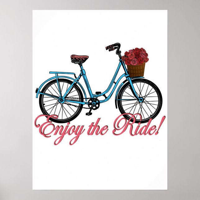 Poster Desfrute Da Bicicleta De Corte (Frente)