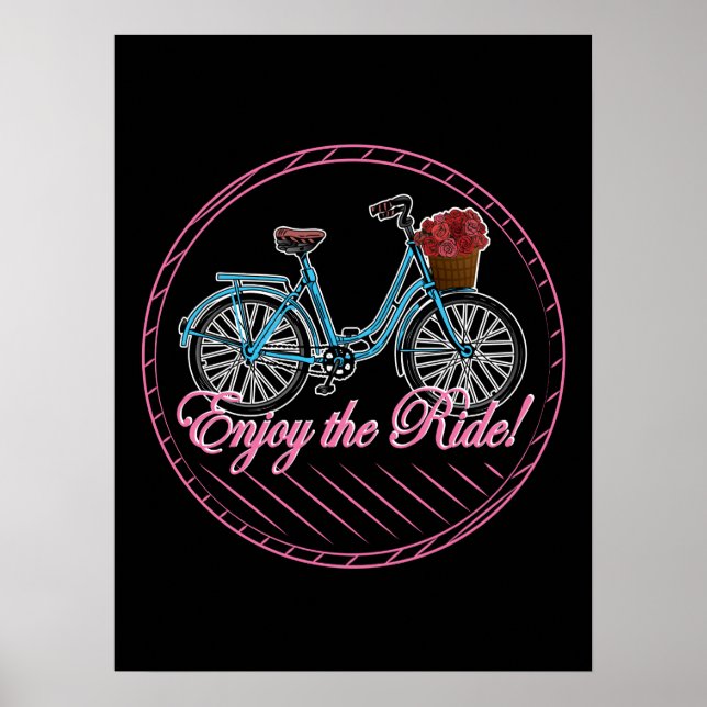 Poster Desfrute Da Bicicleta De Corte (Frente)