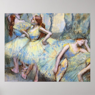 Poster Desgaseifique os dançarinos de balé impressionis
