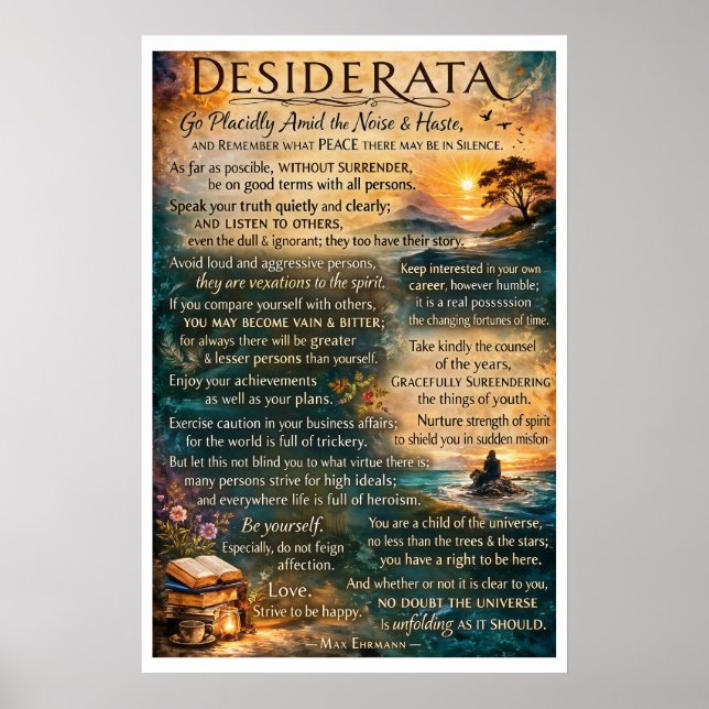 Poster Desiderata  (Frente)