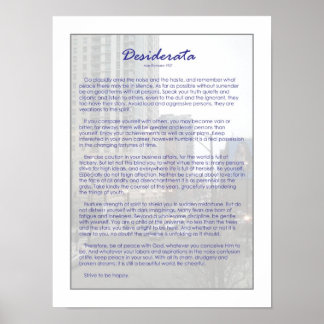 Pôster Desiderata