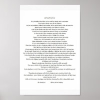 POSTER DESIDERATA
