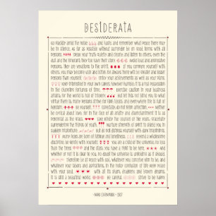 Pôster Desiderata