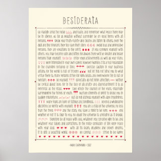 Pôster Desiderata