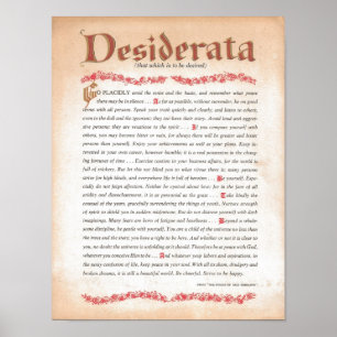 PÔSTER DESIDERATA