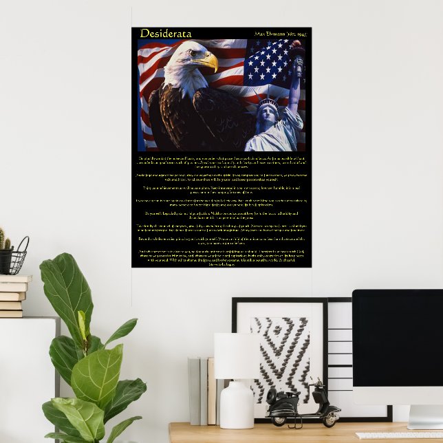 Pôster Desiderata Bald Eagle 3Posters (Escritório em casa)