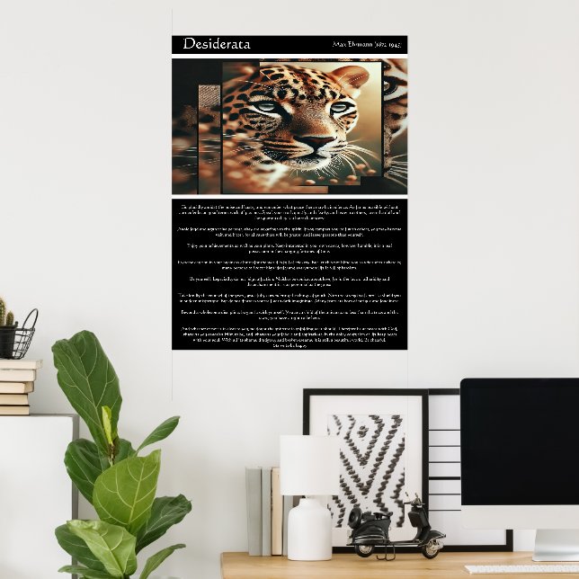 Poster Desiderata: Beleza na Estilidade (Escritório em casa)