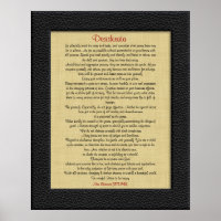 Desiderata em linen couro